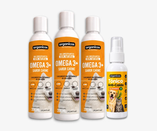 Kit x 3 Omega 3 Control caída + Tónico anti-caída